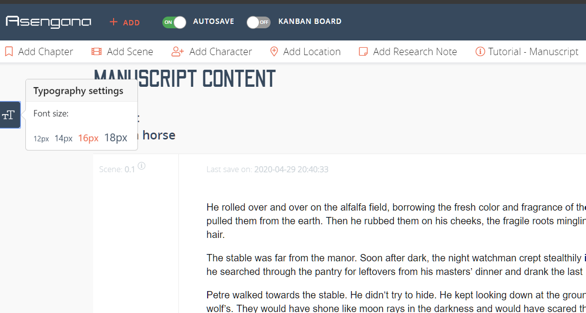 Typography Important monthly updates - Project Map - April 2020 2